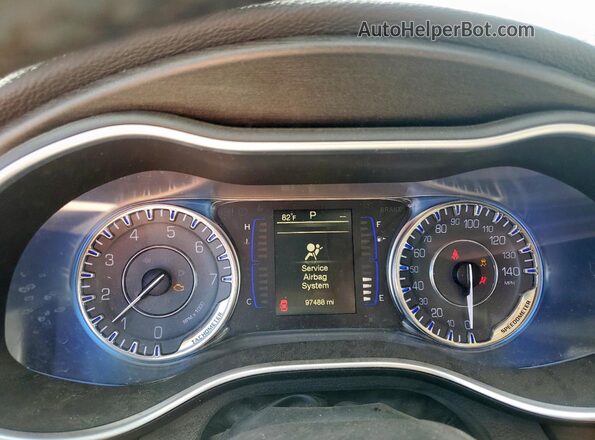 1C3CCCAB1HN501102 2017 CHRYSLER 200 Угольный Вид щитка приборов