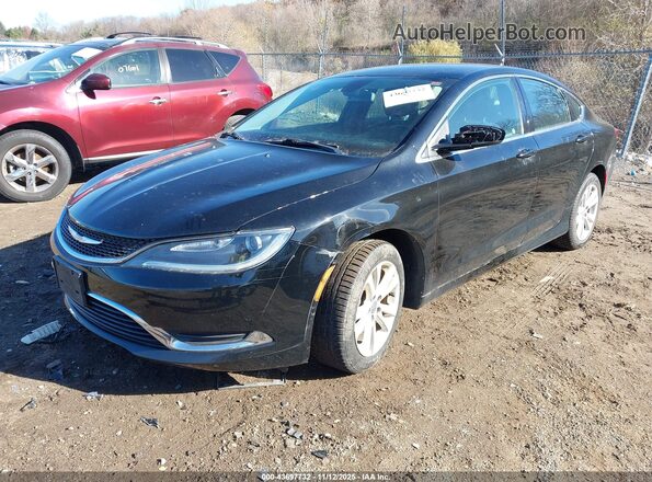 1C3CCCAB1HN512052 2017 CHRYSLER 200 Black Передня ліва чверть