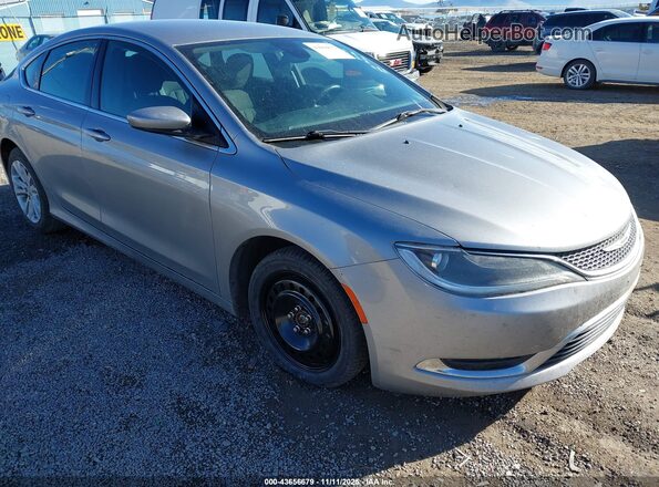 1C3CCCAB3GN181392 2016 CHRYSLER 200 Серебряный Вид спереди