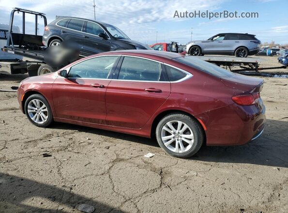 1C3CCCAB9GN177864 2016 CHRYSLER 200 Burgundy უკანა მარცხენა