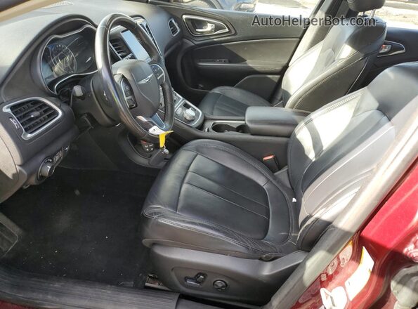 1C3CCCAB9GN177864 2016 CHRYSLER 200 Burgundy წინა სალონის ხედი