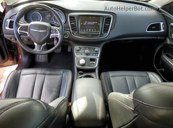 1C3CCCAB9GN177864 2016 CHRYSLER 200 Burgundy წინა პანელის ხედი