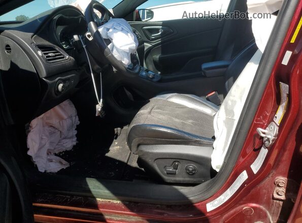 1C3CCCBB7GN157322 2016 CHRYSLER 200 Красный Вид салона спереди