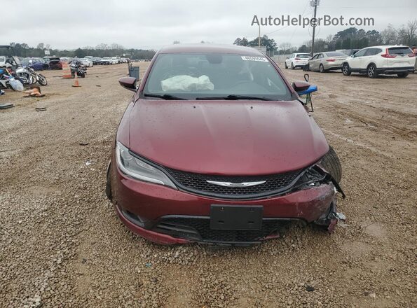 1C3CCCBB7GN157322 2016 CHRYSLER 200 Красный Вид спереди