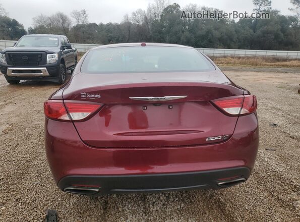 1C3CCCBB7GN157322 2016 CHRYSLER 200 Красный Вид сзади