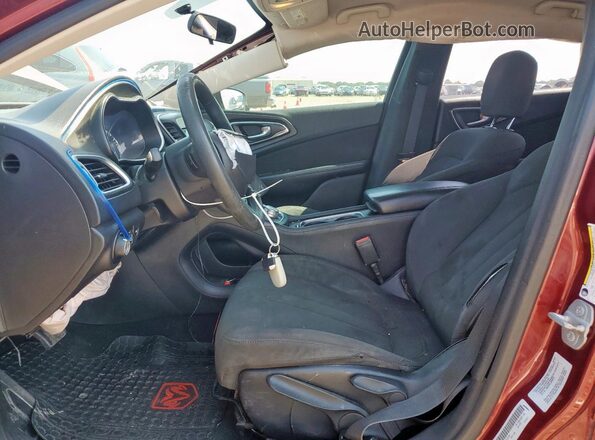 1C3CCCFB9GN107449 2016 CHRYSLER 200 Maroon Vista interior delantera