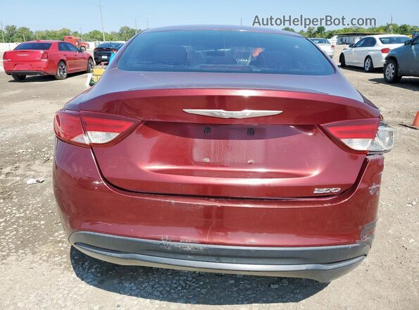 1C3CCCFB9GN107449 2016 CHRYSLER 200 Maroon Vista trasera