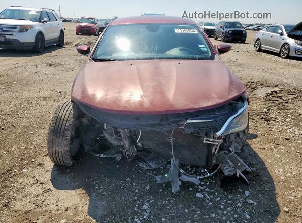 1C3CCCFB9GN107449 2016 CHRYSLER 200 Maroon Vista frontal