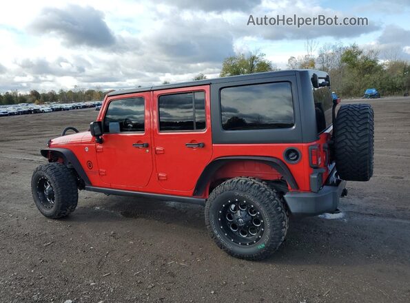 1C4BJWDG1GL243437 2016 JEEP WRANGLER Red Trasero izquierdo