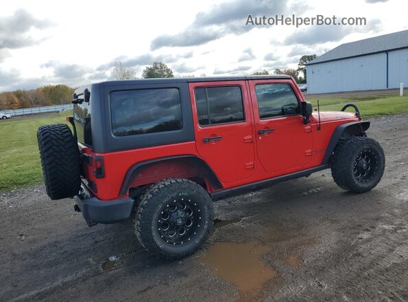 1C4BJWDG1GL243437 2016 JEEP WRANGLER Red Trasero derecho