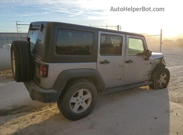 1C4BJWDG5GL138061 2016 JEEP WRANGLER Серебряный Задняя правая четверть