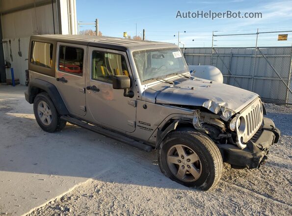 1C4BJWDG5GL138061 2016 JEEP WRANGLER Серебряный Передняя правая четверть