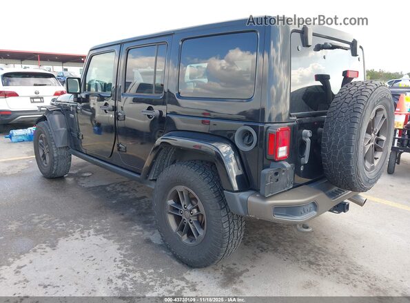 1C4BJWEG5GL257968 2016 JEEP WRANGLER UNLIMITED Черный Задняя левая четверть