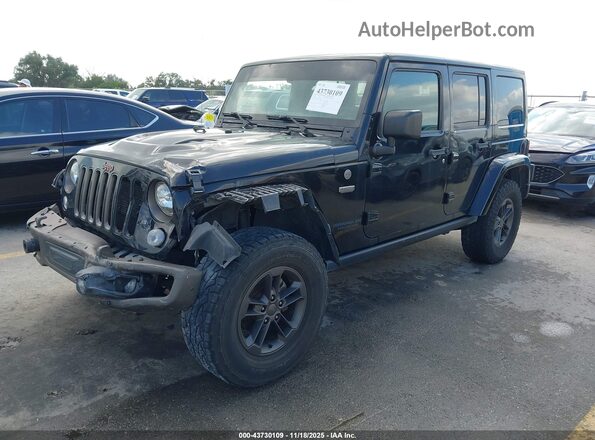 1C4BJWEG5GL257968 2016 JEEP WRANGLER UNLIMITED Черный Передняя левая четверть
