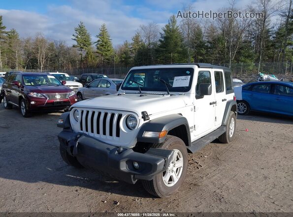 1C4HJXDG0LW242305 2020 JEEP WRANGLER UNLIMITED Белый Передняя левая четверть