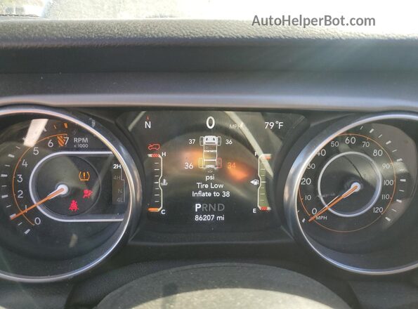 1C4HJXDG0LW264272 2020 JEEP WRANGLER Серый Вид щитка приборов