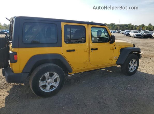 1C4HJXDN0LW148102 2020 JEEP WRANGLER Yellow Tył prawy