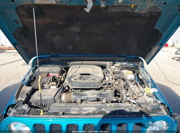 1C4HJXDN5LW164439 2020 JEEP WRANGLER UNLIMITED Turquoise Widok z tyłu