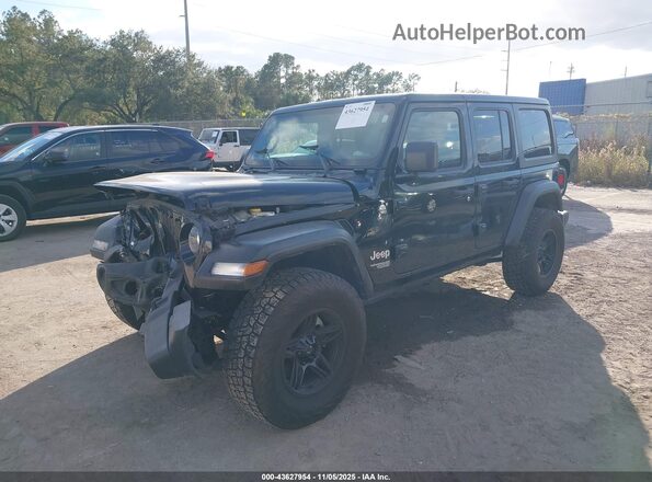 1C4HJXDN5LW294849 2020 JEEP WRANGLER UNLIMITED Black Առջևի ձախ երեք քառորդ տեսարան
