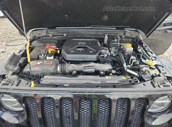 1C4HJXDN7NW245381 2022 JEEP WRANGLER Black ძრავის განყოფილების ხედი