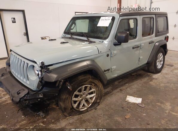 1C4HJXDN7PW617224 2023 JEEP WRANGLER Green Przód lewy