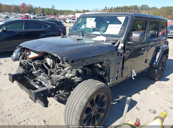1C4HJXEGXMW665490 2021 JEEP WRANGLER UNLIMITED Gray Առջևի ձախ երեք քառորդ տեսարան