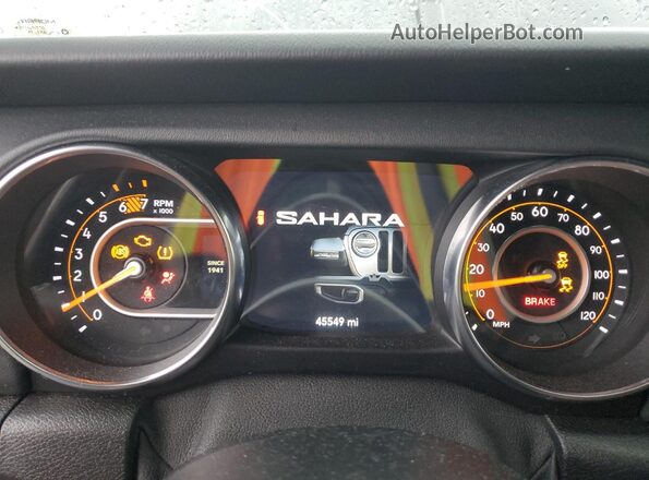 1C4HJXEN2LW216222 2020 JEEP WRANGLER Black Instrument cluster view