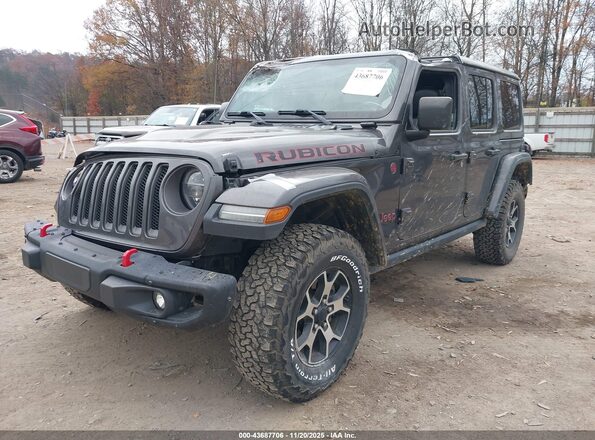 1C4HJXFG2MW505280 2021 JEEP WRANGLER UNLIMITED Gray Vista tres cuartos delantera izquierda