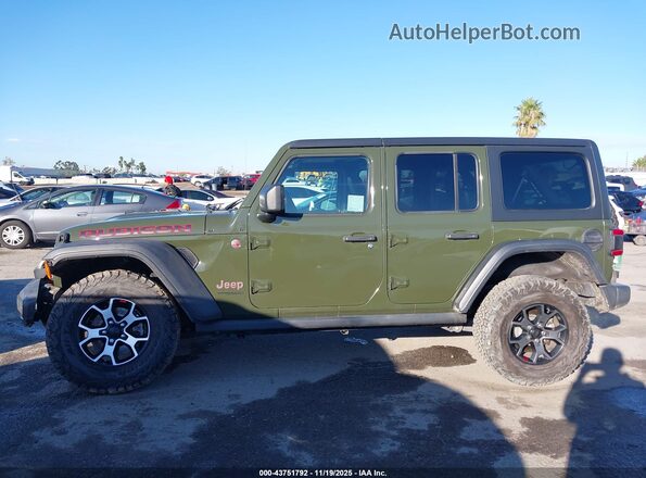 1C4HJXFG8MW528644 2021 JEEP WRANGLER UNLIMITED Зеленый Панорамный вид салона 360°