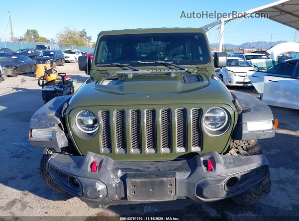 1C4HJXFG8MW528644 2021 JEEP WRANGLER UNLIMITED Зеленый Вид щитка приборов