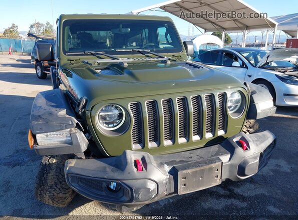 1C4HJXFG8MW528644 2021 JEEP WRANGLER UNLIMITED Зеленый Вид спереди