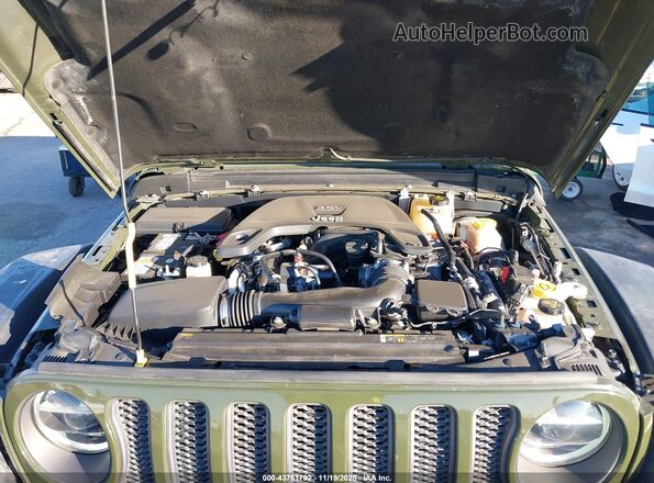 1C4HJXFG8MW528644 2021 JEEP WRANGLER UNLIMITED Зеленый Вид сзади
