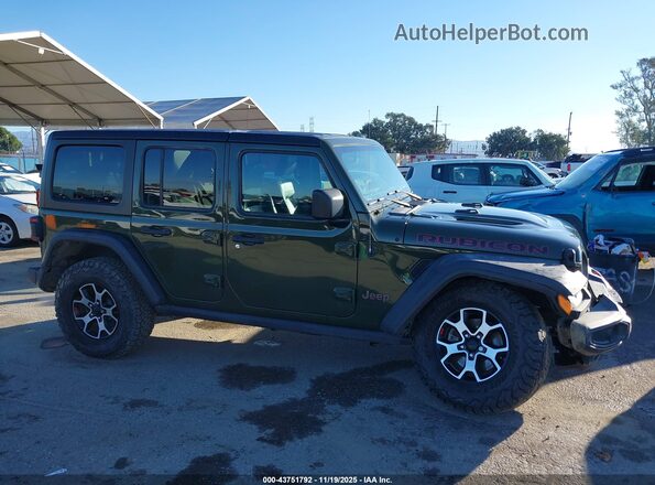 1C4HJXFG8MW528644 2021 JEEP WRANGLER UNLIMITED Зеленый Вид задней части салона