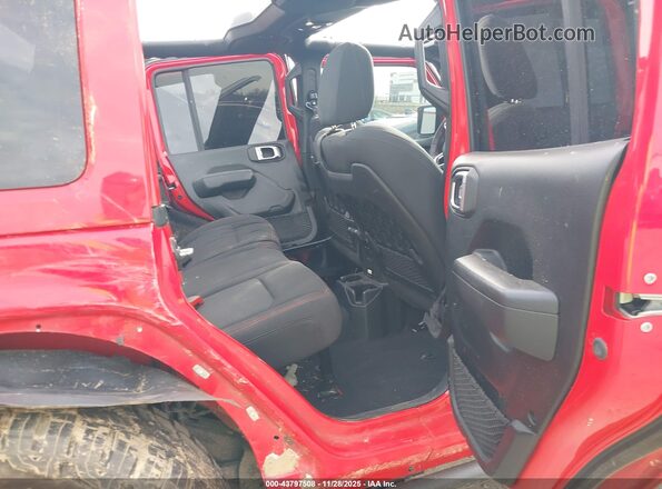 1C4HJXFN3NW161801 2022 JEEP WRANGLER Red Вид наклейки з VIN-кодом