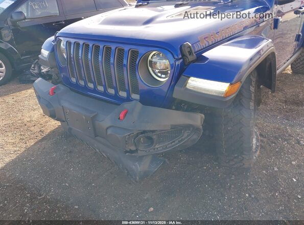 1C4HJXFN8LW195987 2020 JEEP WRANGLER UNLIMITED Blue Front view
