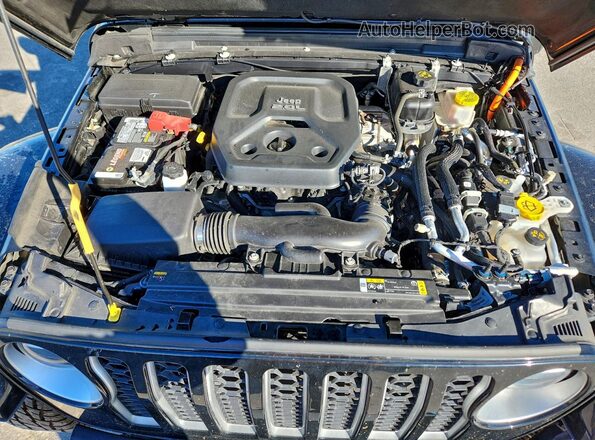 1C4JJXP65NW230075 2022 JEEP WRANGLER Black Vista del compartimento del motor