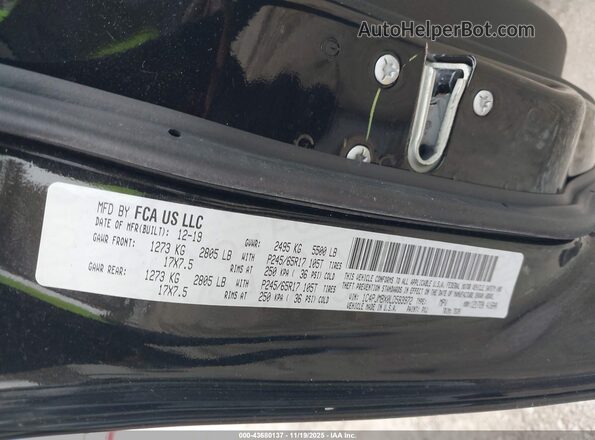 1C4PJMBX0LD583972 2020 JEEP CHEROKEE Черный Вид подкапотного пространства