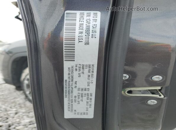 1C4PJMMB0PD111195 2023 JEEP CHEROKEE Gray Engine compartment view