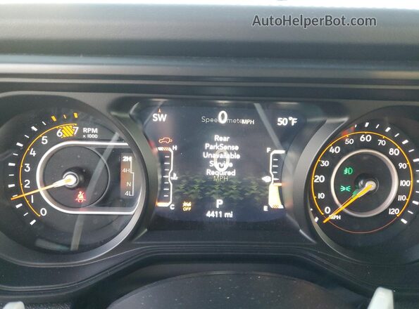 1C4PJXEG2SW556868 2025 JEEP WRANGLER White Вид щитка приладів