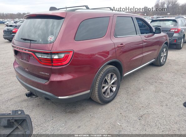 1C4RDHDG5GC448907 2016 DODGE DURANGO Бордовый Задняя правая четверть