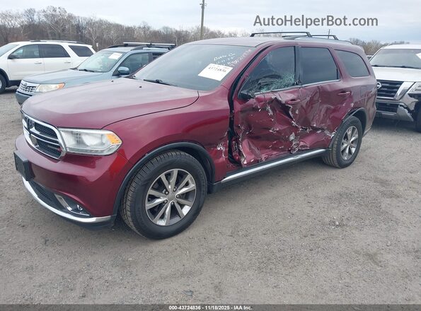 1C4RDHDG5GC448907 2016 DODGE DURANGO Бордовый Передняя левая четверть