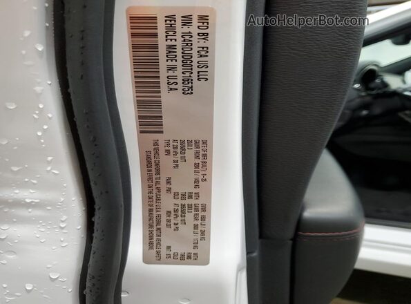 1C4RDJDG0TC165753 2026 DODGE DURANGO Белый Панорамный вид салона 360°