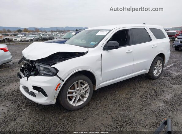 1C4RDJDG2SC553209 2025 DODGE DURANGO White Առջևի ձախ երեք քառորդ տեսարան