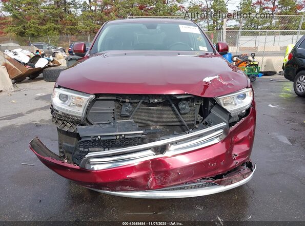 1C4RDJDG7GC397935 2016 DODGE DURANGO Burgundy Vista del cuadro de instrumentos