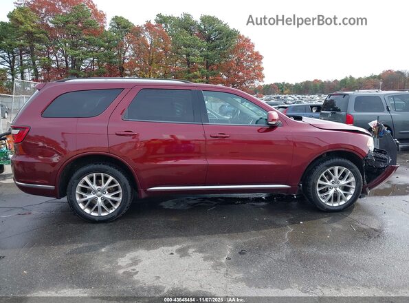 1C4RDJDG7GC397935 2016 DODGE DURANGO Burgundy Vista interior trasera