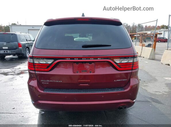 1C4RDJDG7GC397935 2016 DODGE DURANGO Burgundy 