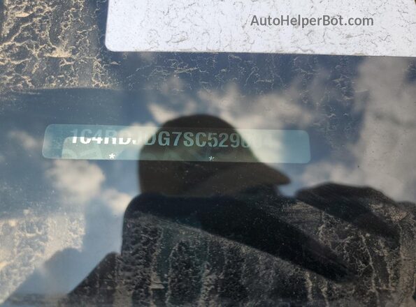 1C4RDJDG7SC529004 2025 DODGE DURANGO Black VIN sticker view