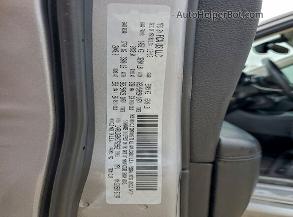 1C4RDJDG8HC732962 2017 DODGE DURANGO Gray Widok naklejki z numerem VIN