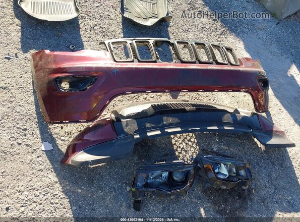 1C4RJEAG3JC339039 2018 JEEP GRAND CHEROKEE Burgundy Vista del cuadro de instrumentos