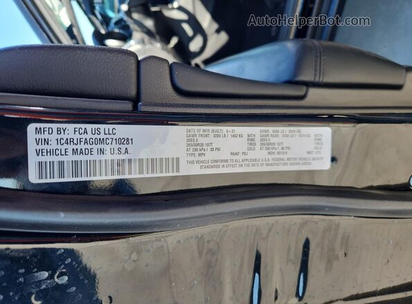1C4RJFAG0MC710281 2021 JEEP GRAND Black 